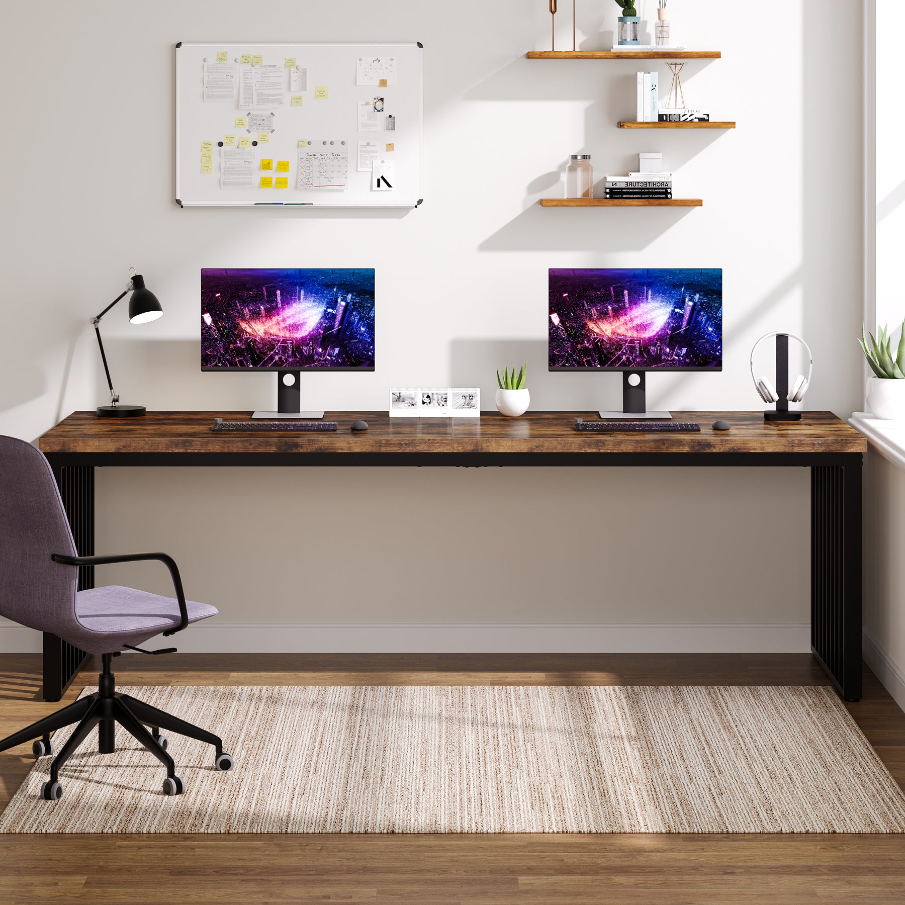 Tribesigns Escritorio para computadora, Mesa de oficina Mesa de conferencias