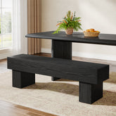 Tribesigns Banco de madera estilo granja de 160 cm para comedor 3