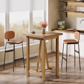 Tribesigns Mesa de bar a una altura de mostrador de 100 cm, Mesa de pub cuadrada de estilo rústico 3