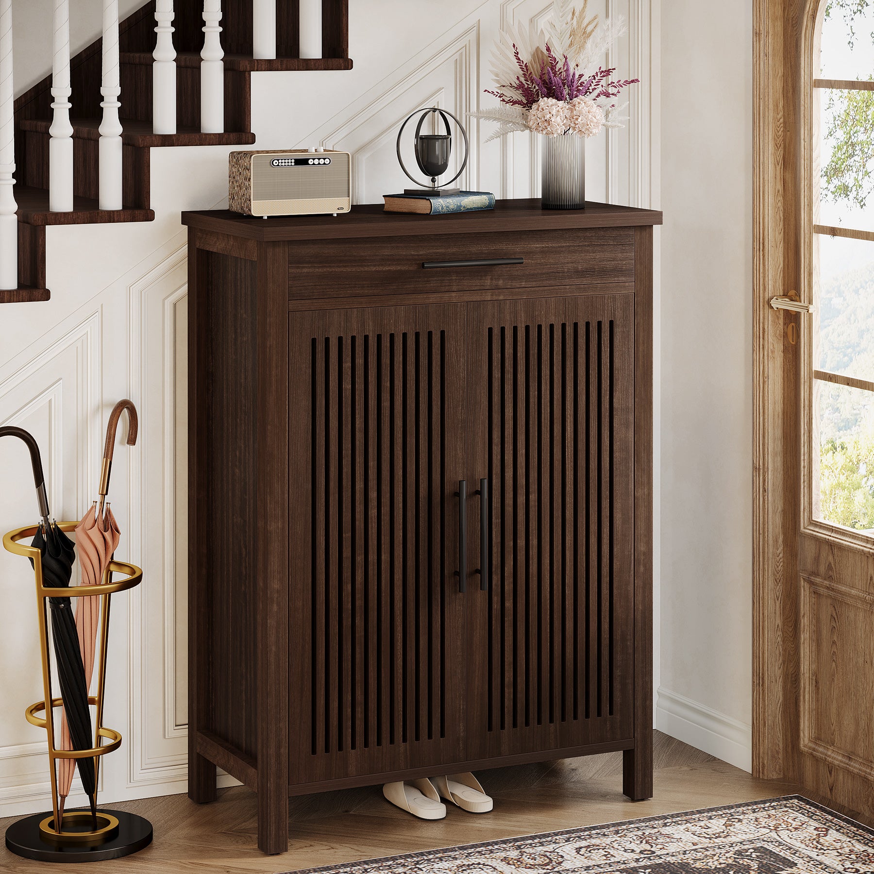 Tribesigns Zapatero de 5 niveles, Organizador de zapatero independiente con estantes ajustables