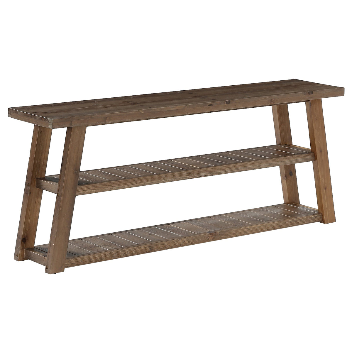 Tribesigns Mueble bajo para TV de madera maciza (160 cm) para televisores de hasta 70 pulgadas con 3 estantes abiertos