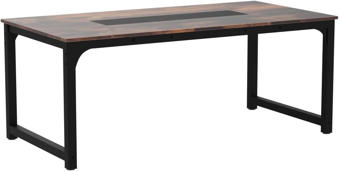 Tribesigns Mesa de Comedor de 180 x 80 cm, Mesa de Comedor Rectangular para Comedor