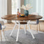 Tribesigns Mesa de comedor redonda, Mesa de comedor de cocina moderna de 120 cm para 4 personas