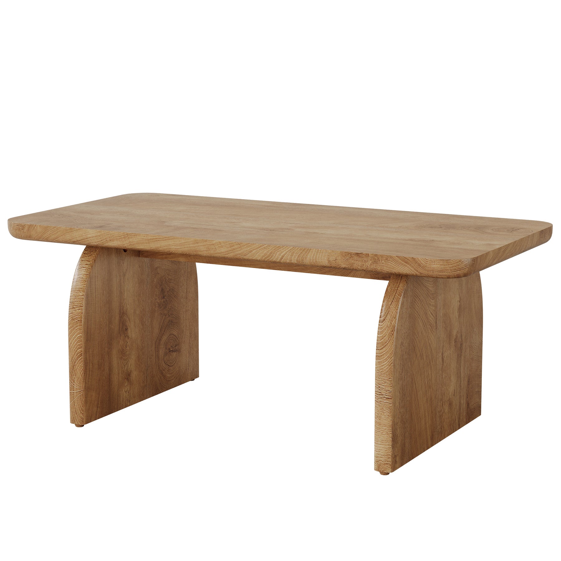 Tribesigns Mesa de centro de 120 cm, Mesa de centro de estilo rústico Mesa baja de cóctel y té