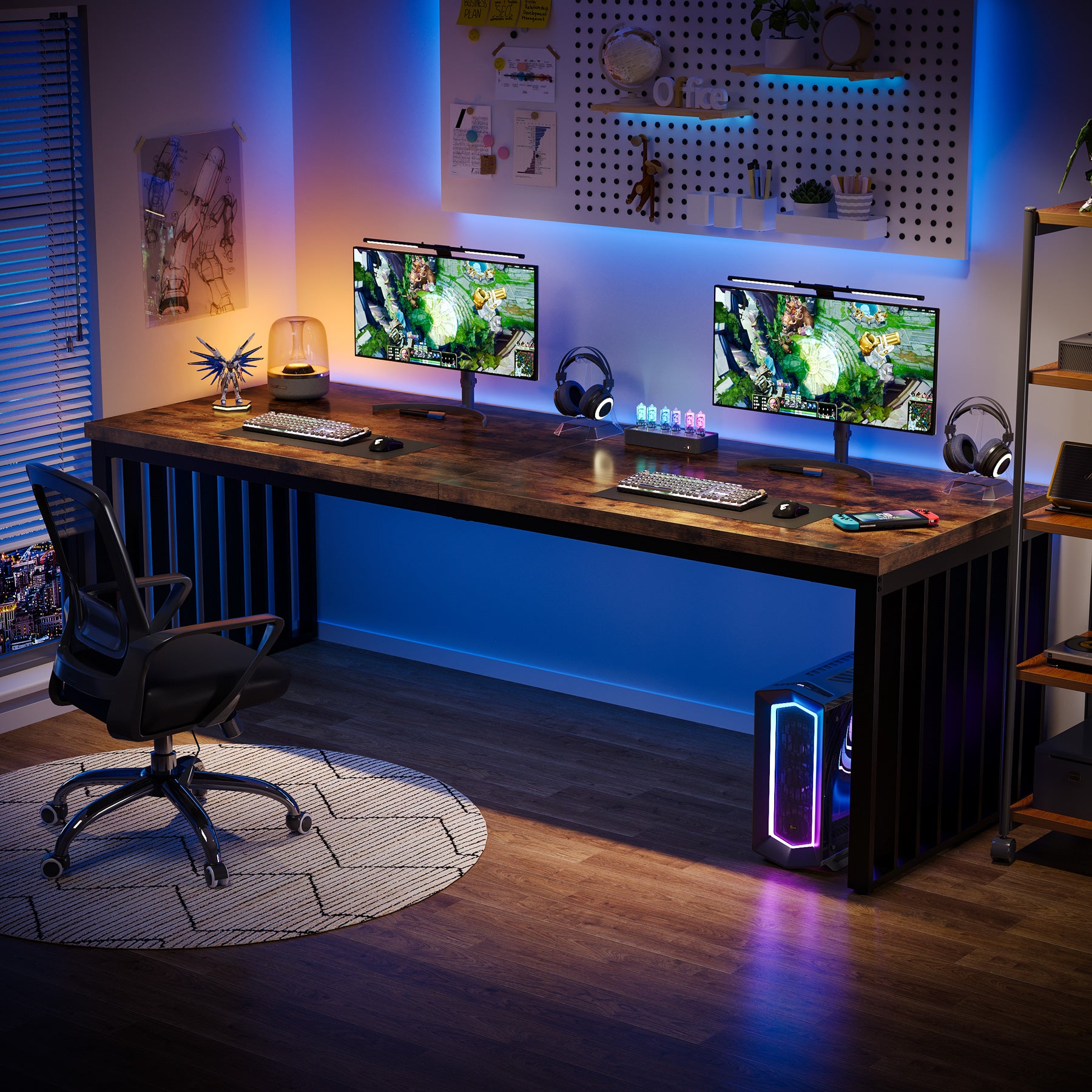 Tribesigns Escritorio para computadora, Mesa de oficina Mesa de conferencias