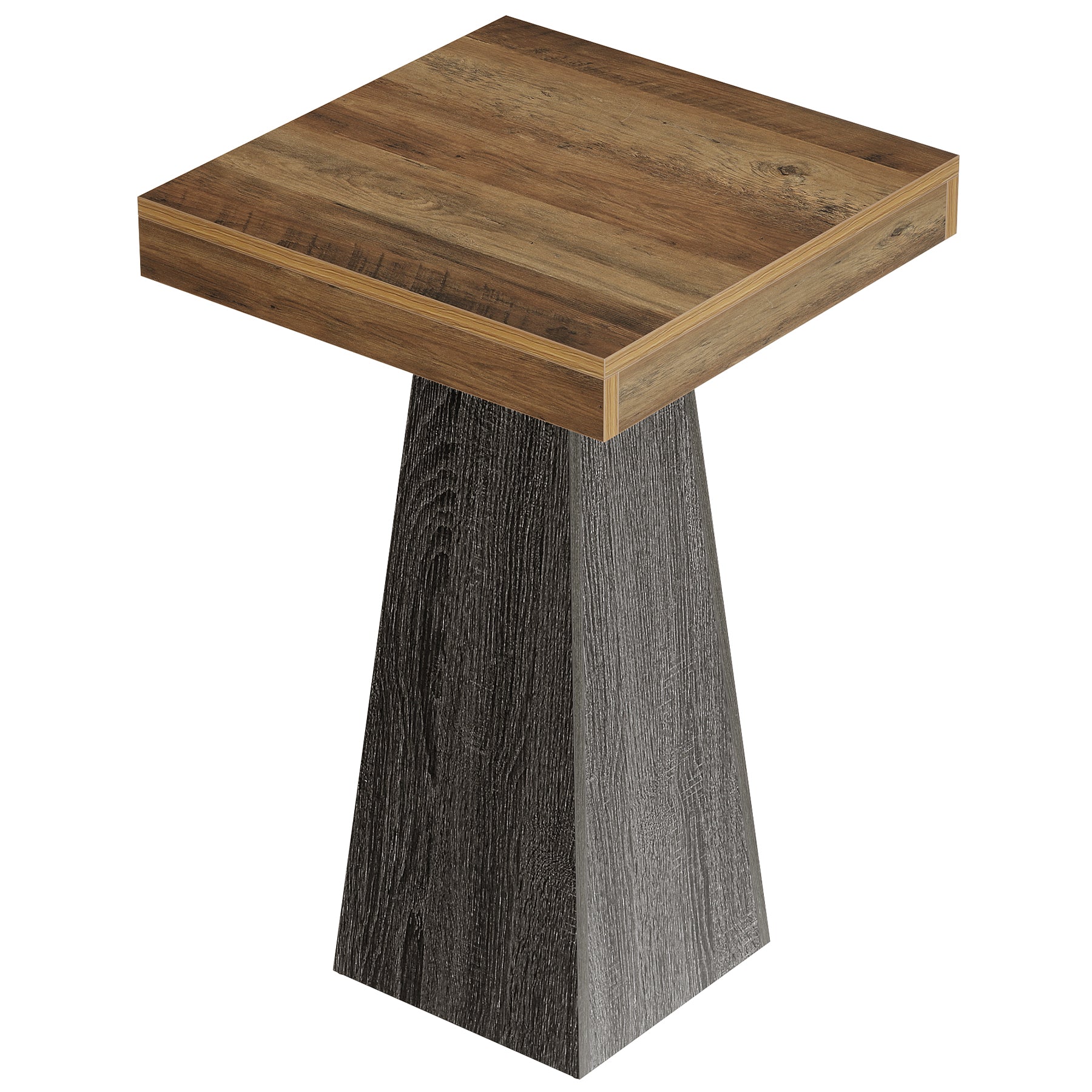Tribesigns Mesa de bar de 102 cm de altura, Mesa cuadrada de pie para espacios pequeños con base estable