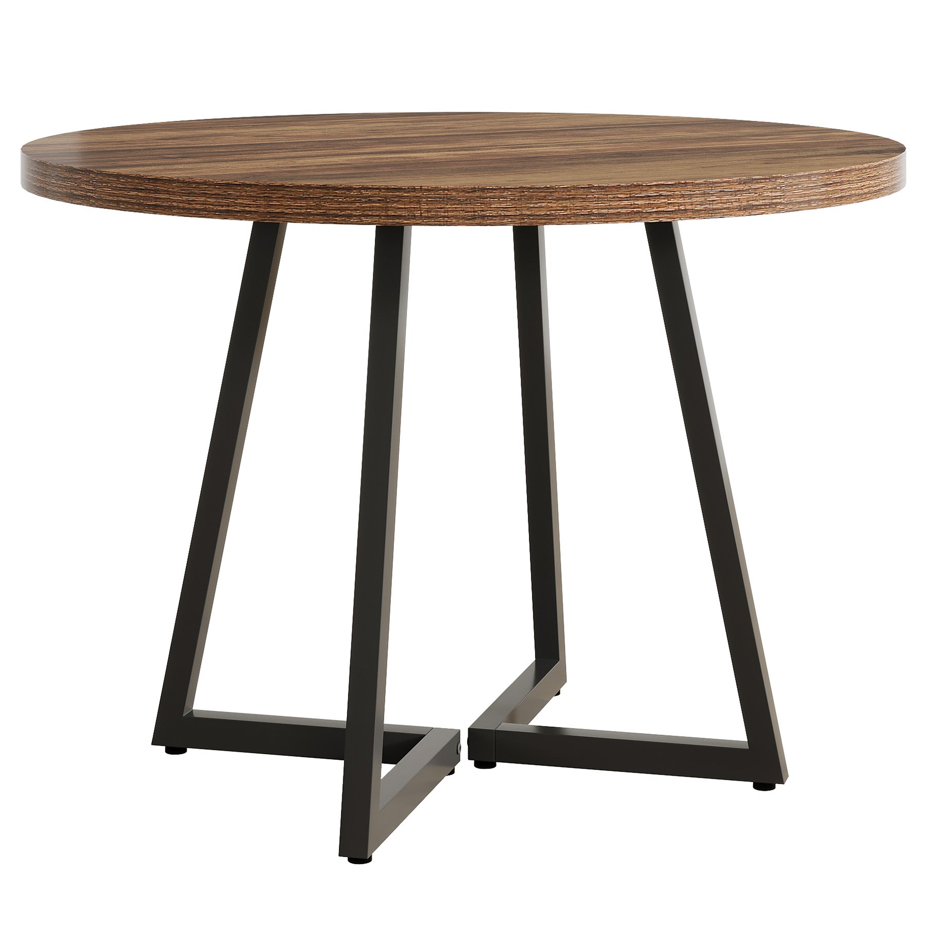 Tribesigns Mesa de Comedor para 4 Personas, Mesa con Patas de Metal Mesa de Comedor de Madera