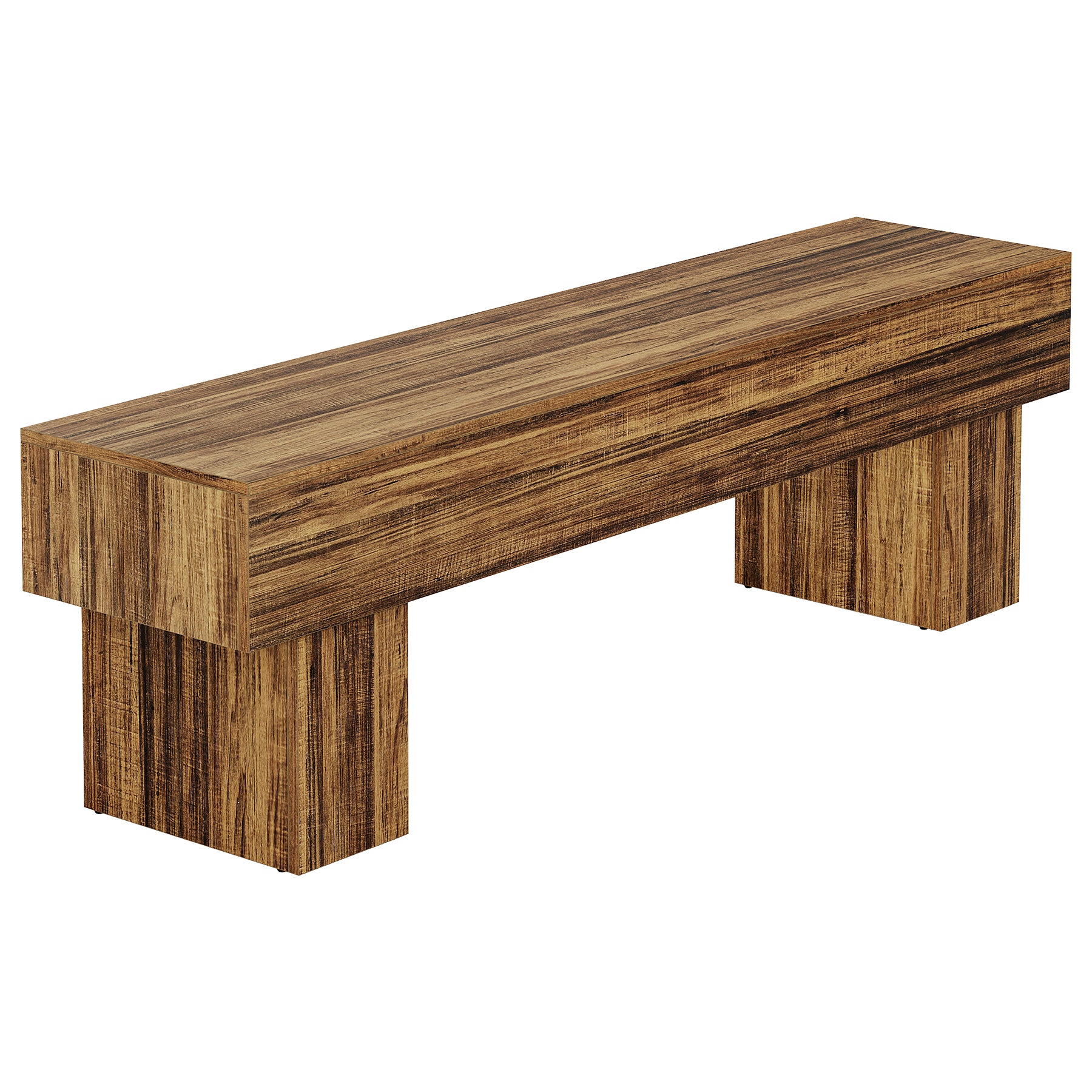 Tribesigns Banco de dormitorio extra largo de 160 cm, Banco rústico de madera para dormitorio