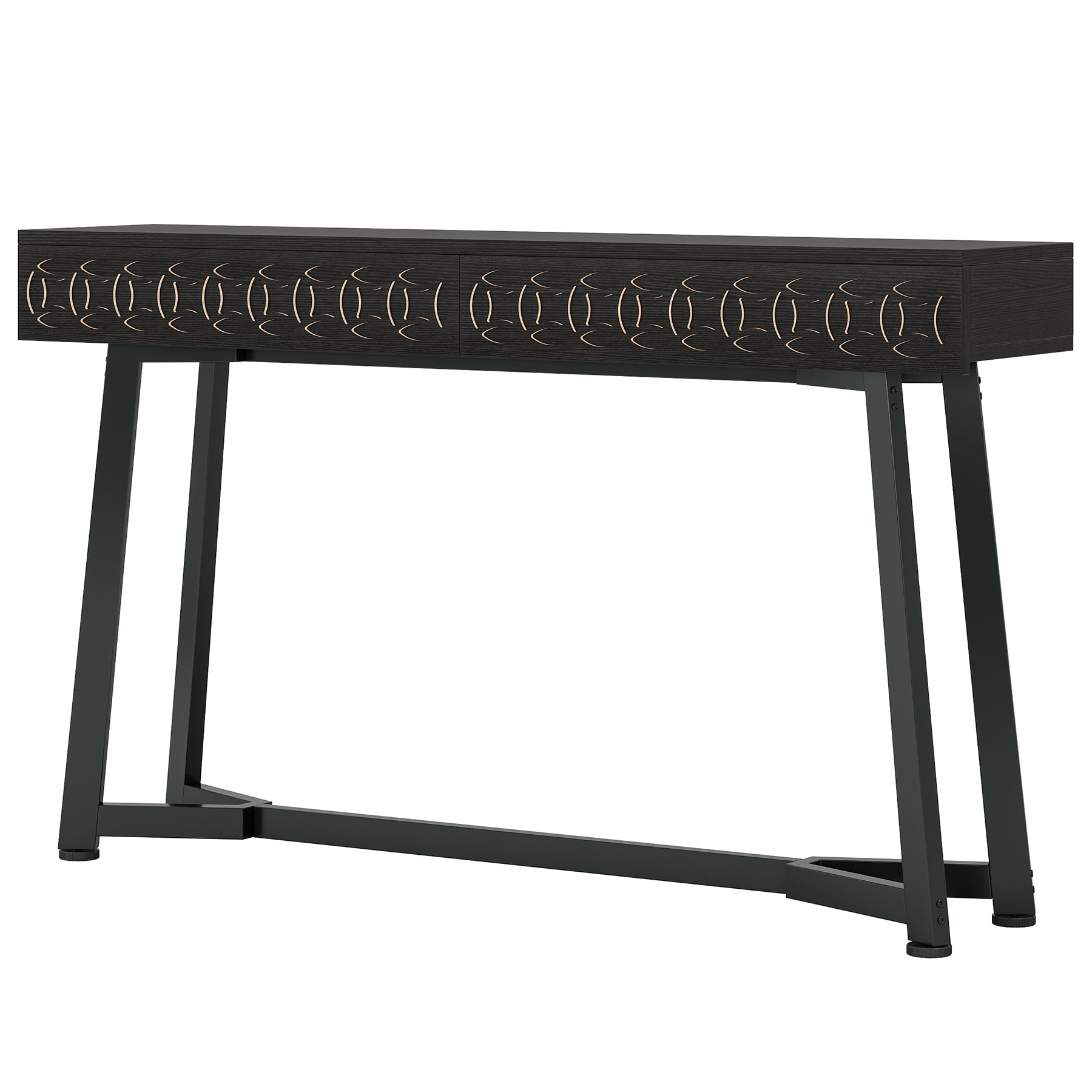 Tribesigns Moderna Mesa Consola de 140 cm, Mesa de sofá con 2 cajones Mesa de vestíbulo ara Entrada