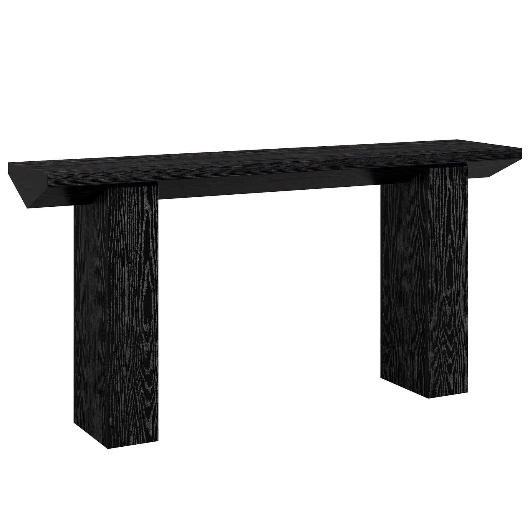 Tribesigns Mesa consola para entrada, Mesa de sofá de madera de estilo rústico detrás del sofá