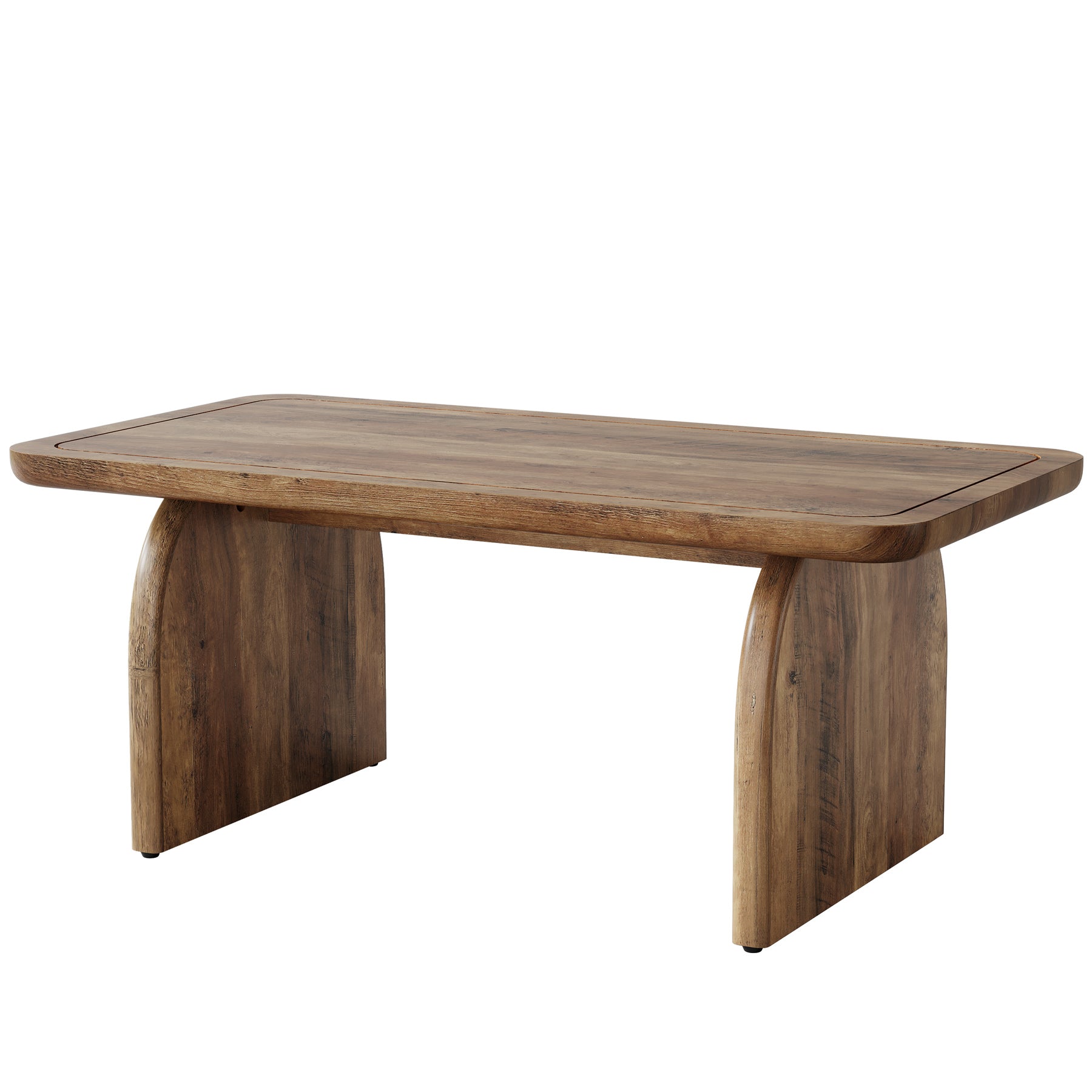 Tribesigns Mesa de centro de 120 cm, Mesa de centro de estilo rústico Mesa baja de cóctel y té