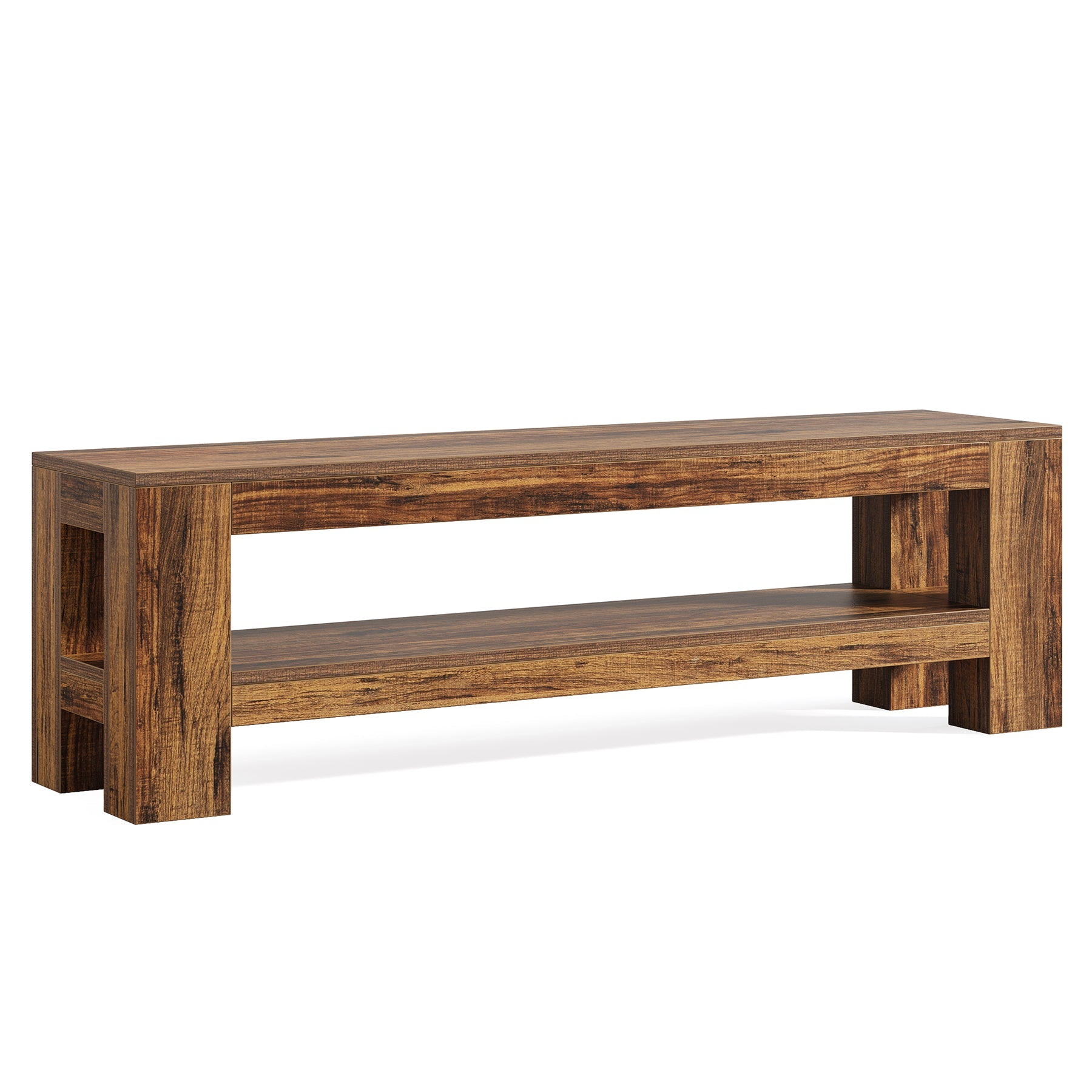 Tribesigns Mueble bajo para TV de 150 cm para televisores de 55 a 75 pulgadas, Consola de TV rústica con estante