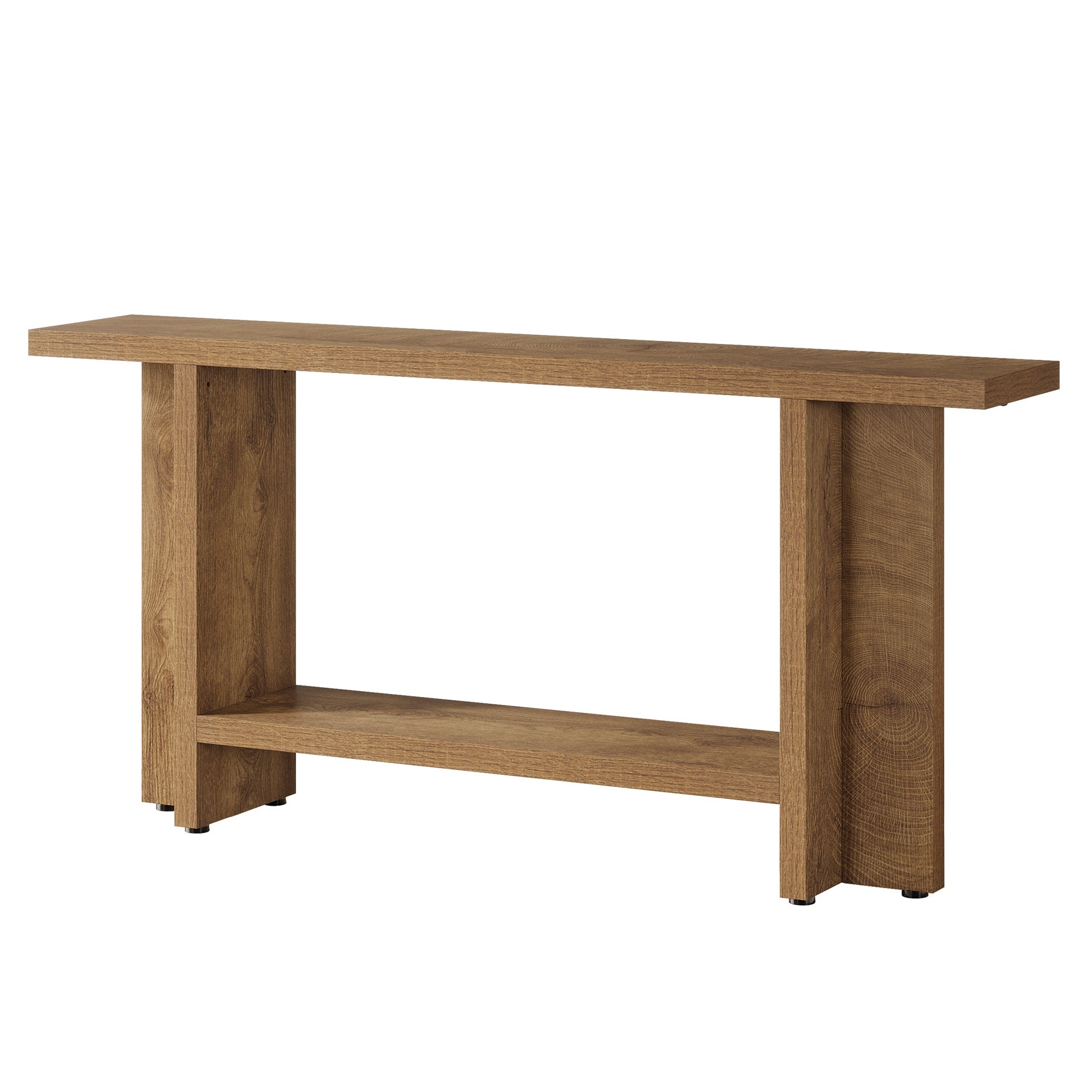 Tribesigns Mesa consola de 150 cm, Mesa de sofá de estilo rústico Mesa de recibidor