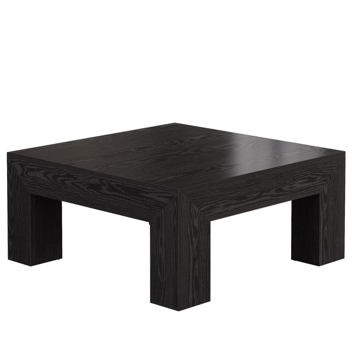 Tribesigns Mesa de centro cuadrada para salón 100 x 100 x 50 cm de madera