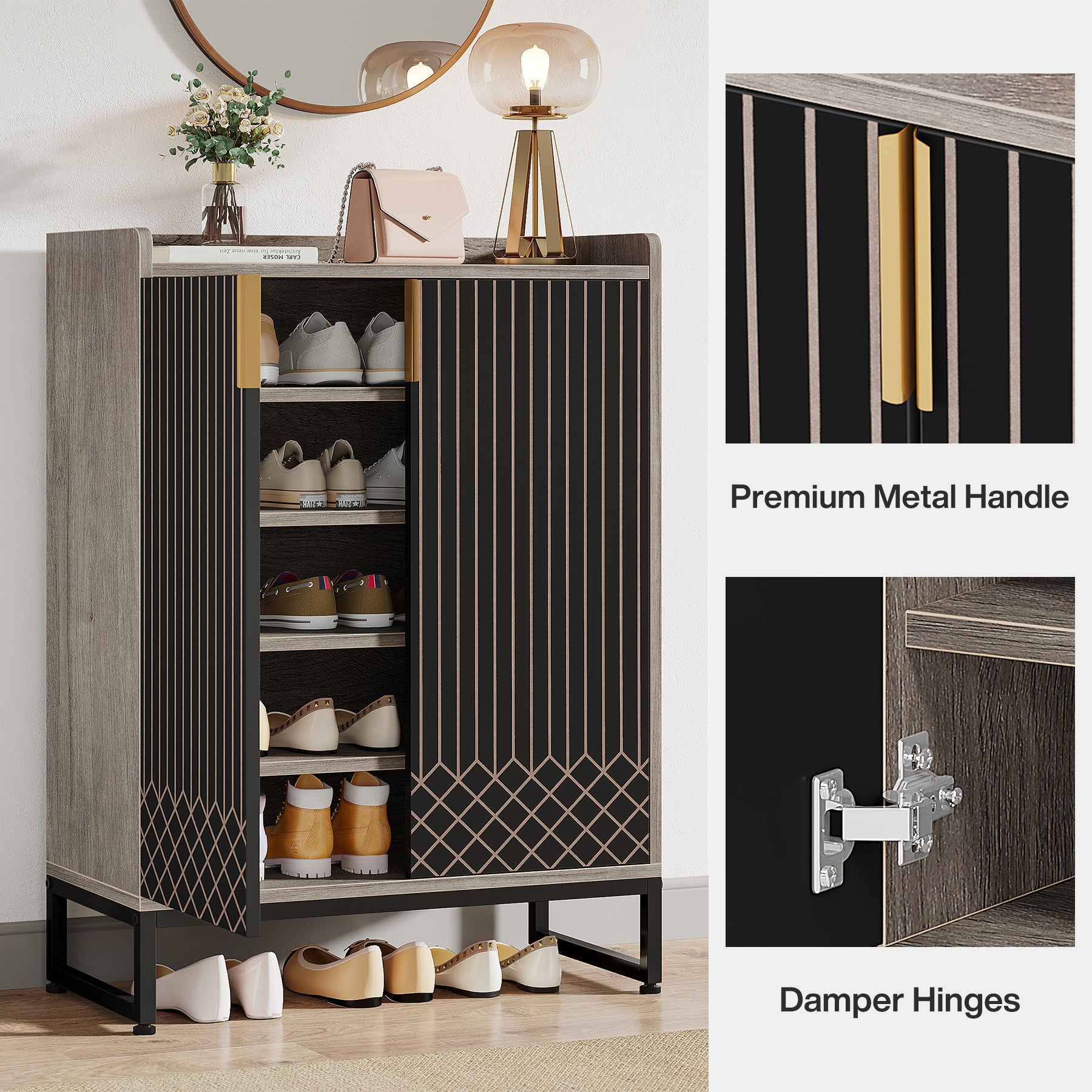 Tribesigns Zapatero, Zapatero para 25 pares con puertas