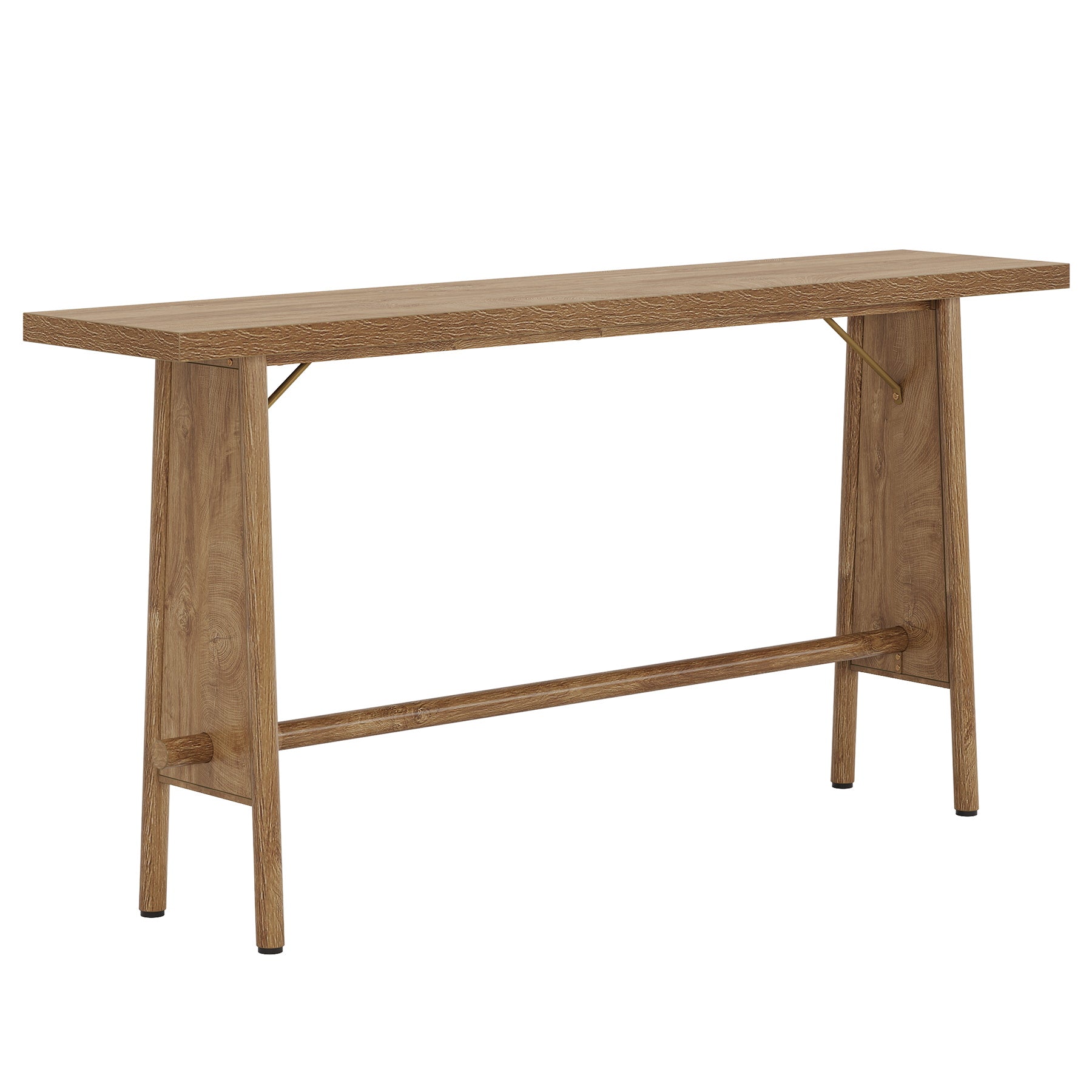 Tribesigns Mesa de entrada de 160 cm con estante de almacenamiento, Mesa consola para salón