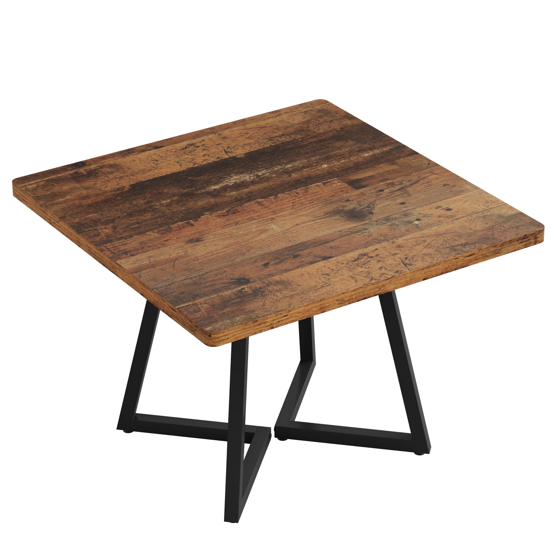 Tribesigns Mesa de Comedor para 4 Personas, Mesa con Patas de Metal Mesa de Comedor de Madera