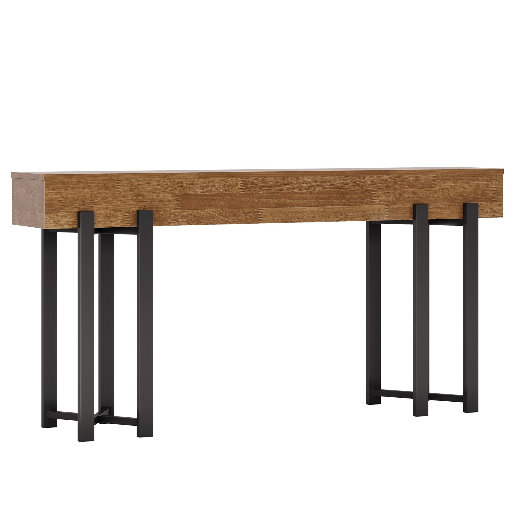 Tribesigns Mesa consola de 160 cm, Mesa de banco de madera para recibidor y entrada
