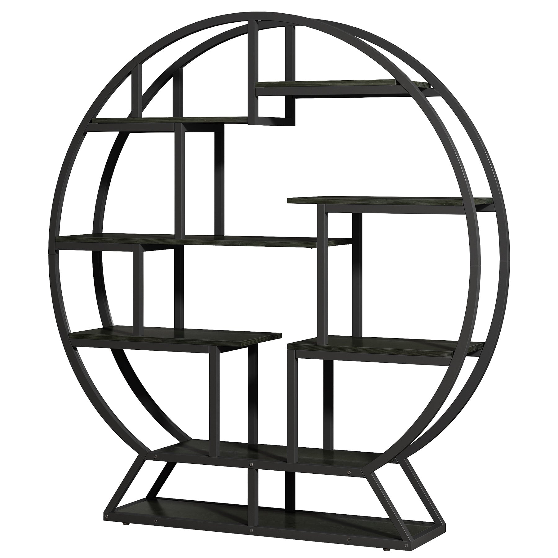 Tribesigns Estantería de libros, Estantería alta independiente de 8 niveles con estante de almacenamiento