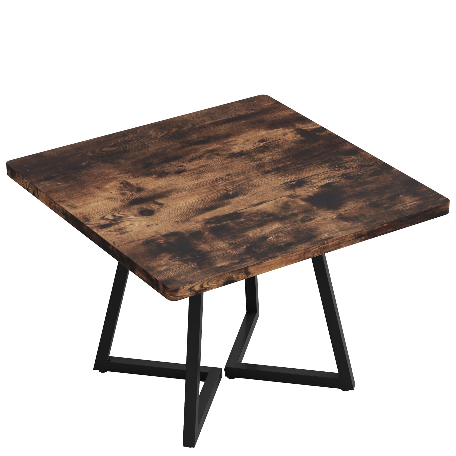 Tribesigns Mesa de Comedor para 4 Personas, Mesa con Patas de Metal Mesa de Comedor de Madera