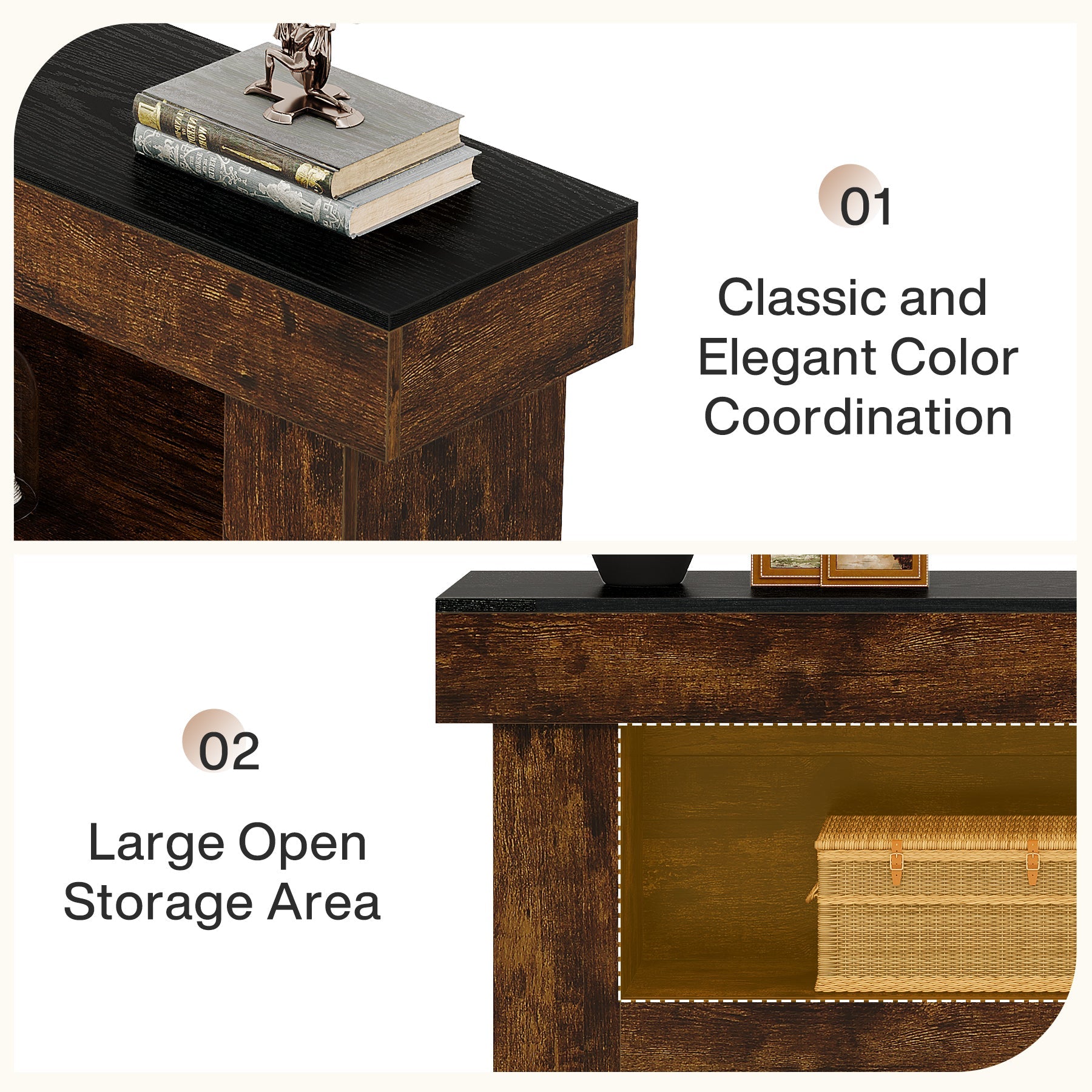 Mueble bajo para TV de 160 cm con espacio de almacenamiento, Mueble moderno para televisores de 60 a 70 pulgadas