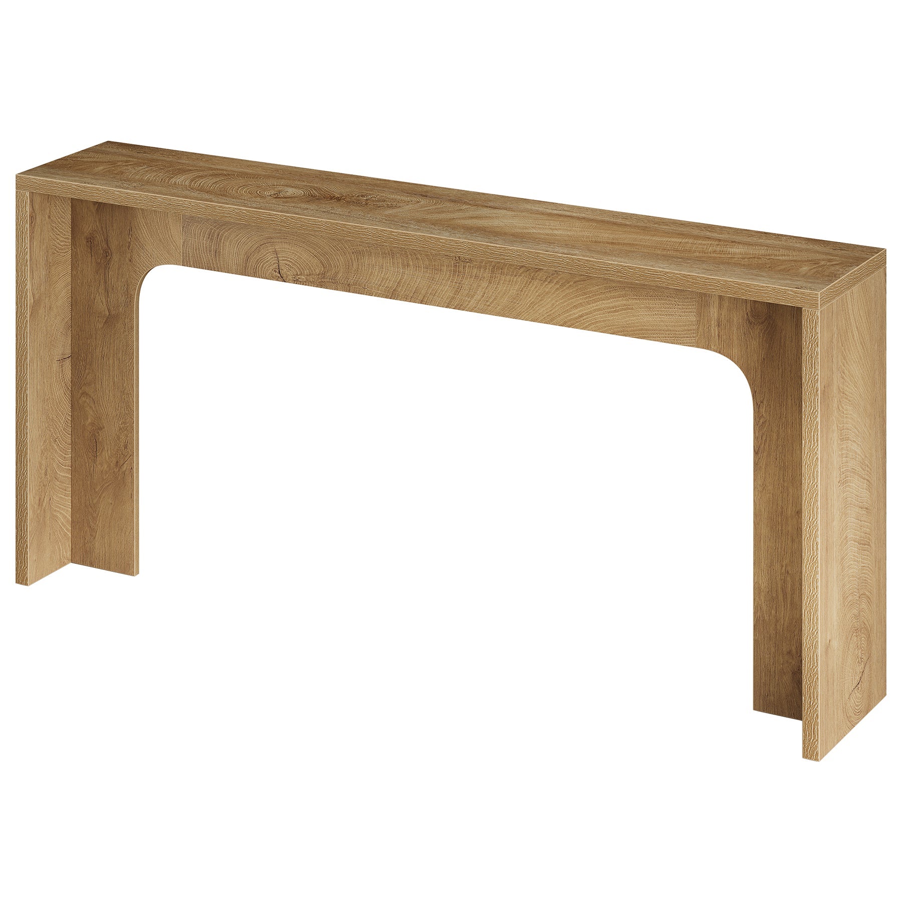 Tribesigns Mesa Consola Estrecha de 160 cm, Mesa de Pasillo Minimalista con Base Robusta