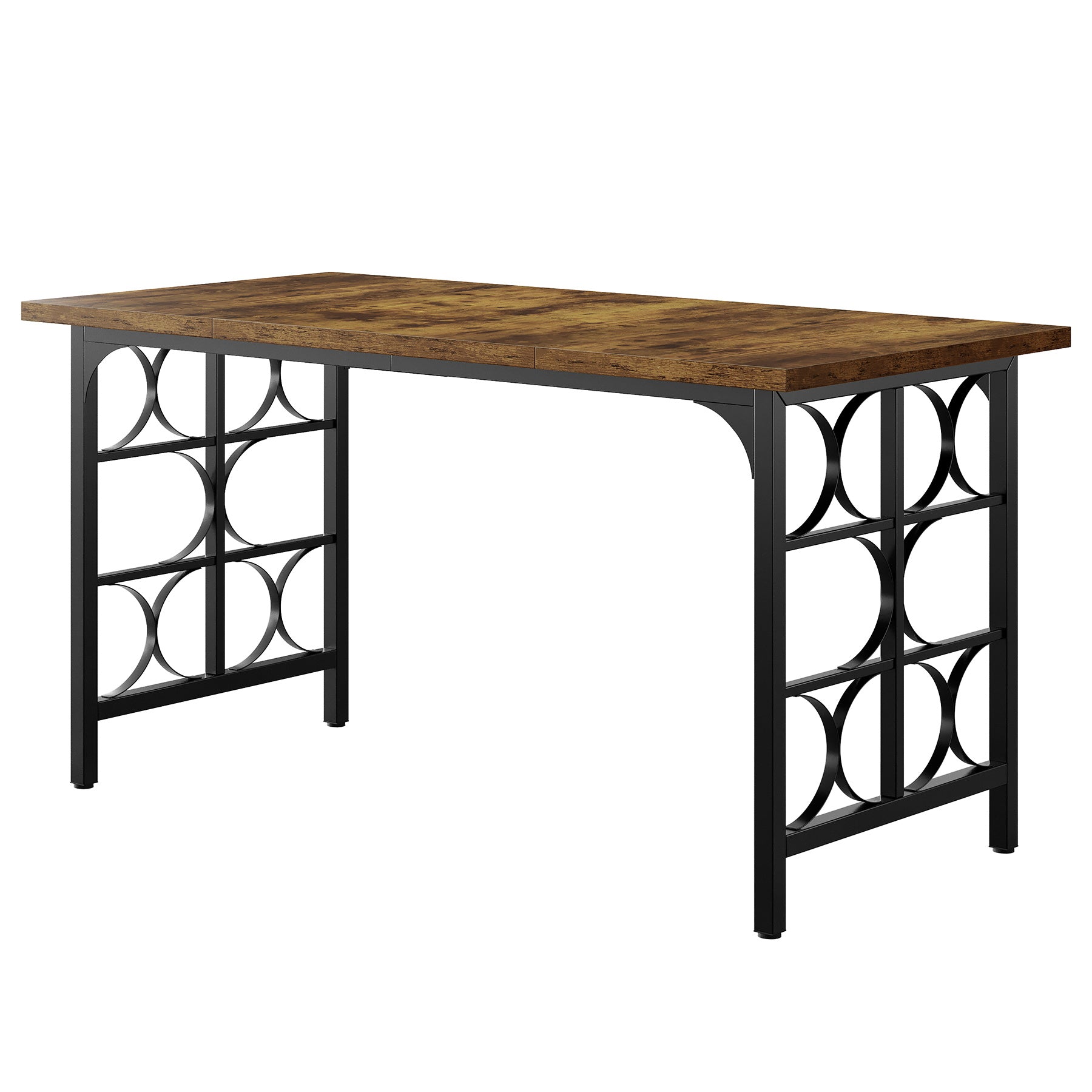 Tribesigns Escritorio de computadora de Madera de 139 cm, Industrial Escritorio Ejecutivo