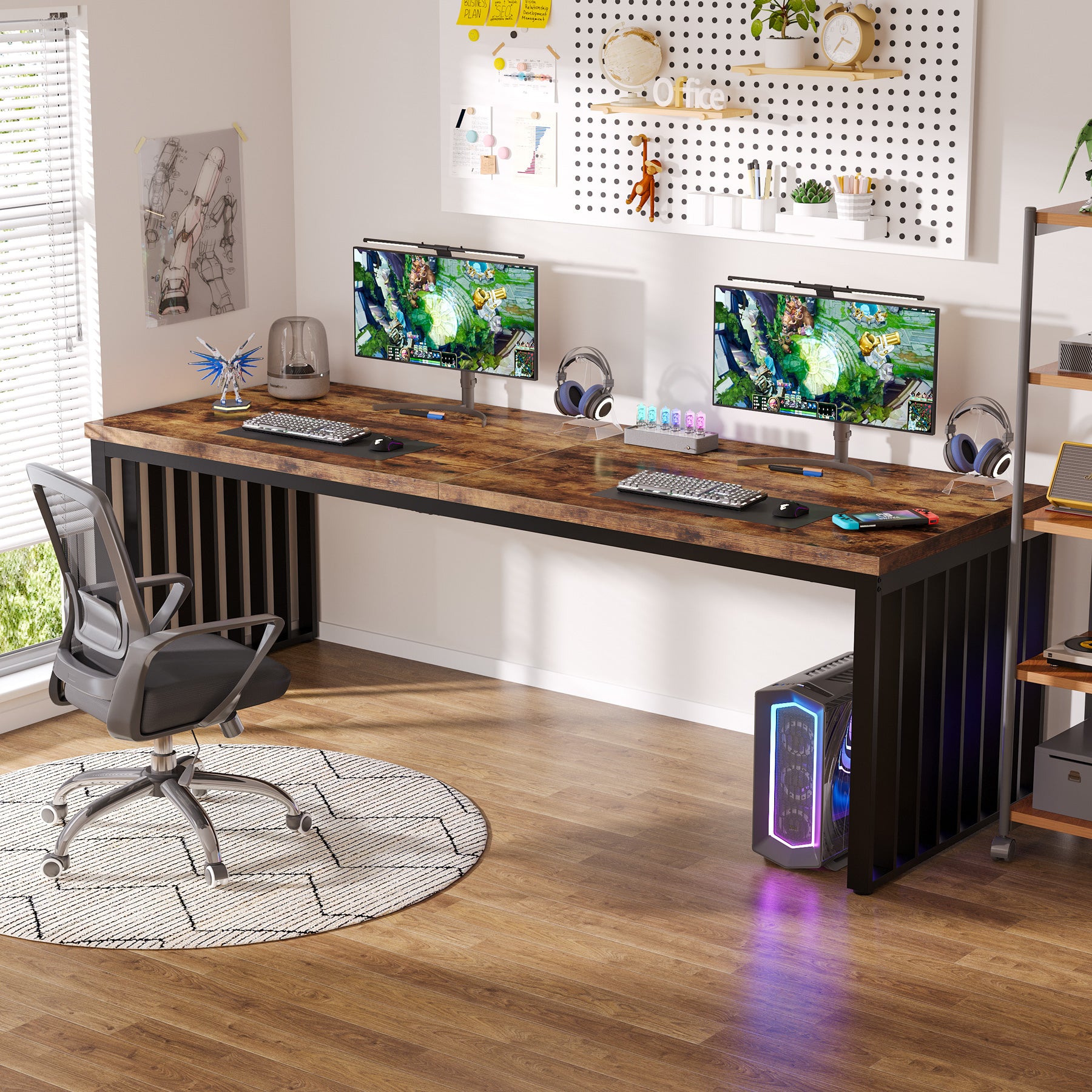 Tribesigns Escritorio para computadora, Mesa de oficina Mesa de conferencias