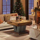 Tribesigns Mesa de centro cuadrada, Mesa de cóctel moderna de 80 cm Mesa auxiliar 3