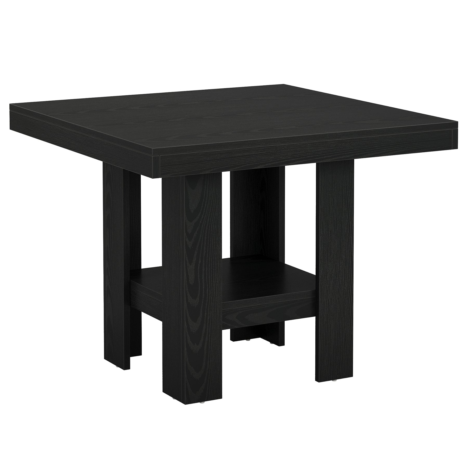 Tribesigns Mesa de comedor para 2 personas, 80 x 80 x 75 cm, Cuadrada estilo industrial