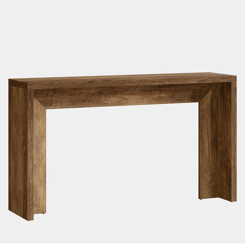 Tribesigns Mesa consola rústica de 140 cm, Mesa de sofá estilo granja Mesa de recibidor