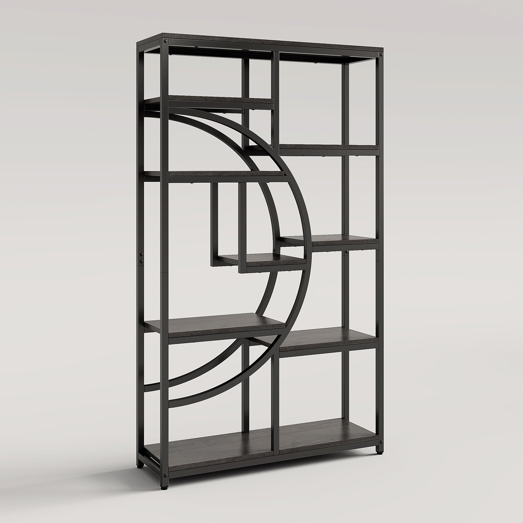 Tribesigns Librería Industrial Etagere de 5 Niveles, estantes Altos Independientes