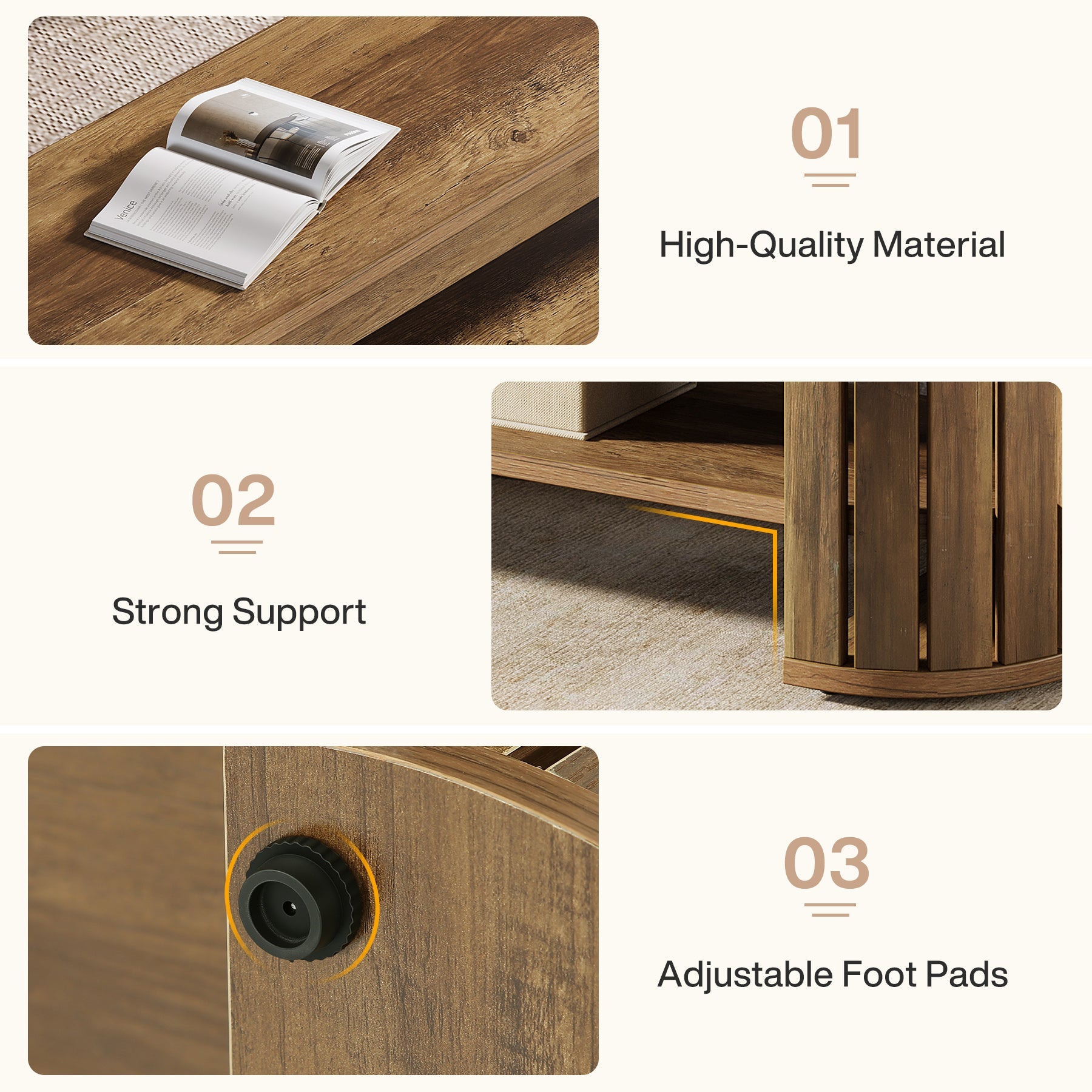 Tribesigns Banco zapatero de madera con almacenaje, Banco de 2 niveles para pasillo dormitorio y salón