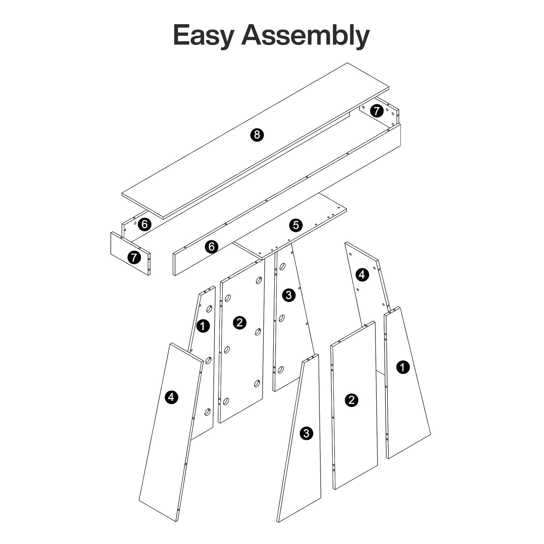 Tribesigns Mesa consola de 160 cm, Mesa de recibidor estrecha de estilo rústico con estructura trapezoidal