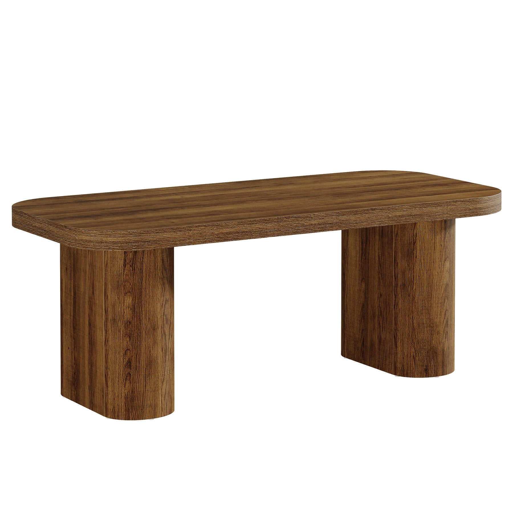 Tribesigns Mesa de centro moderna de 120 cm, Mesa de salón robusta de estilo rústico