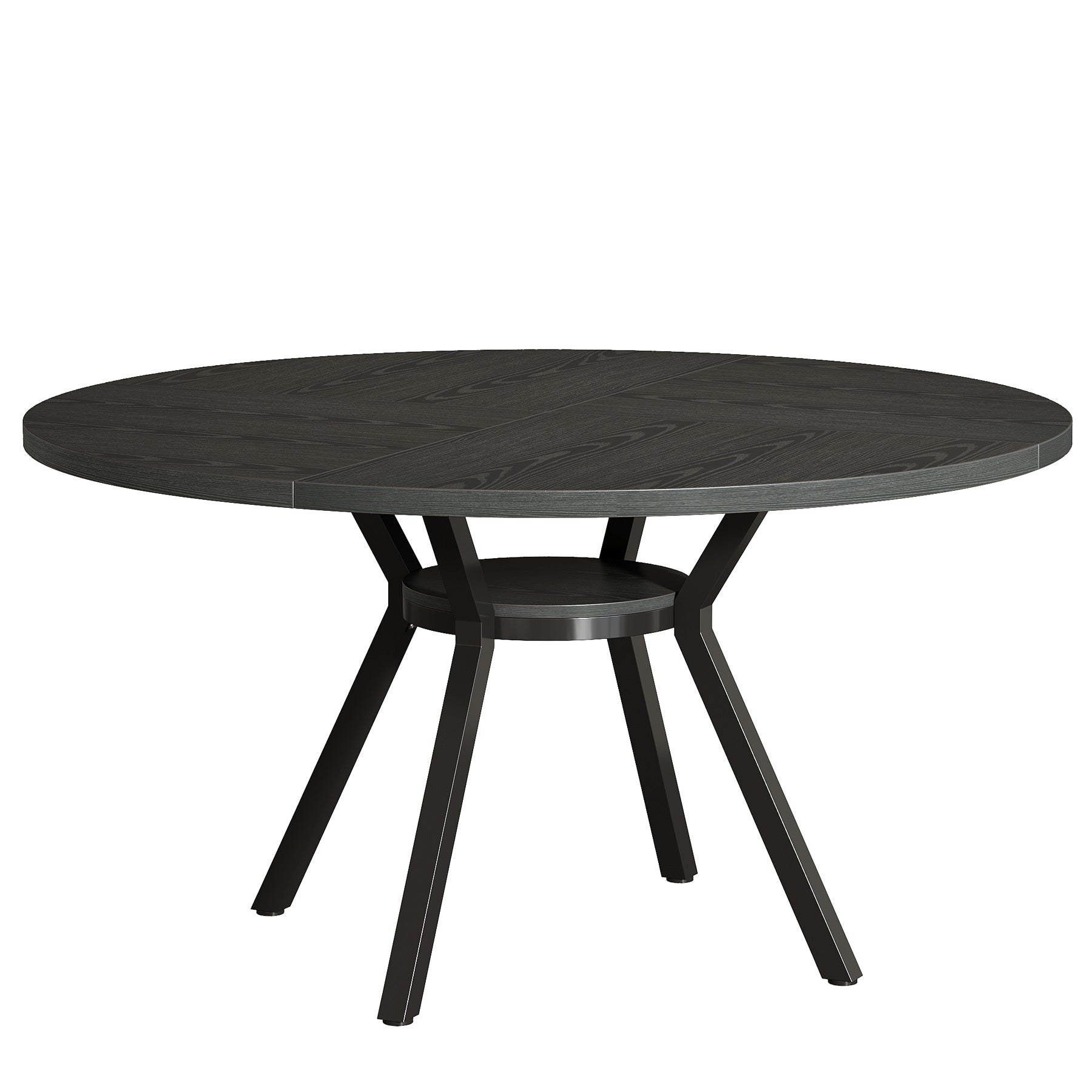 Tribesigns Mesa de comedor redonda, Mesa de comedor de cocina moderna de 120 cm para 4 personas