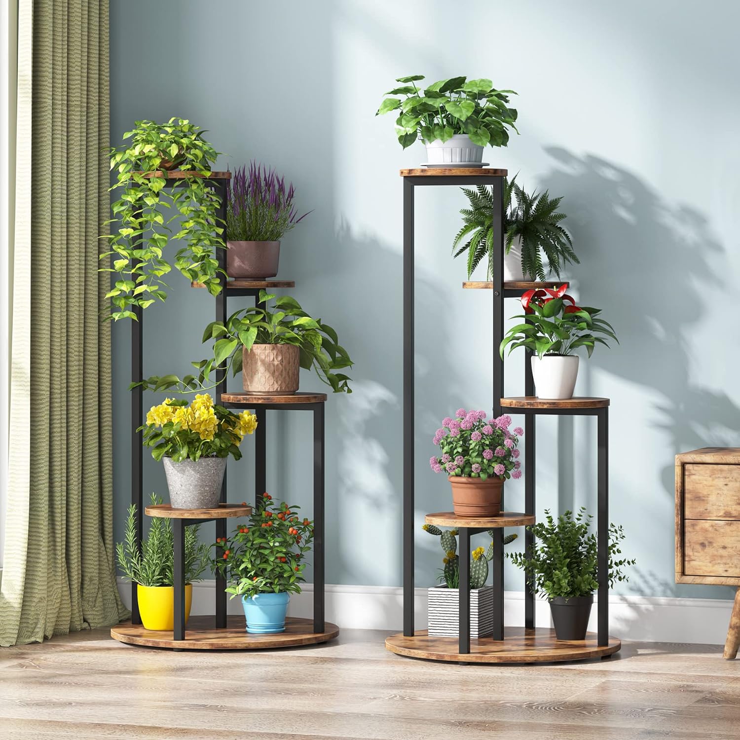 Tribesigns Soporte para plantas, Estante para plantas de interior Soporte decorativo para macetas