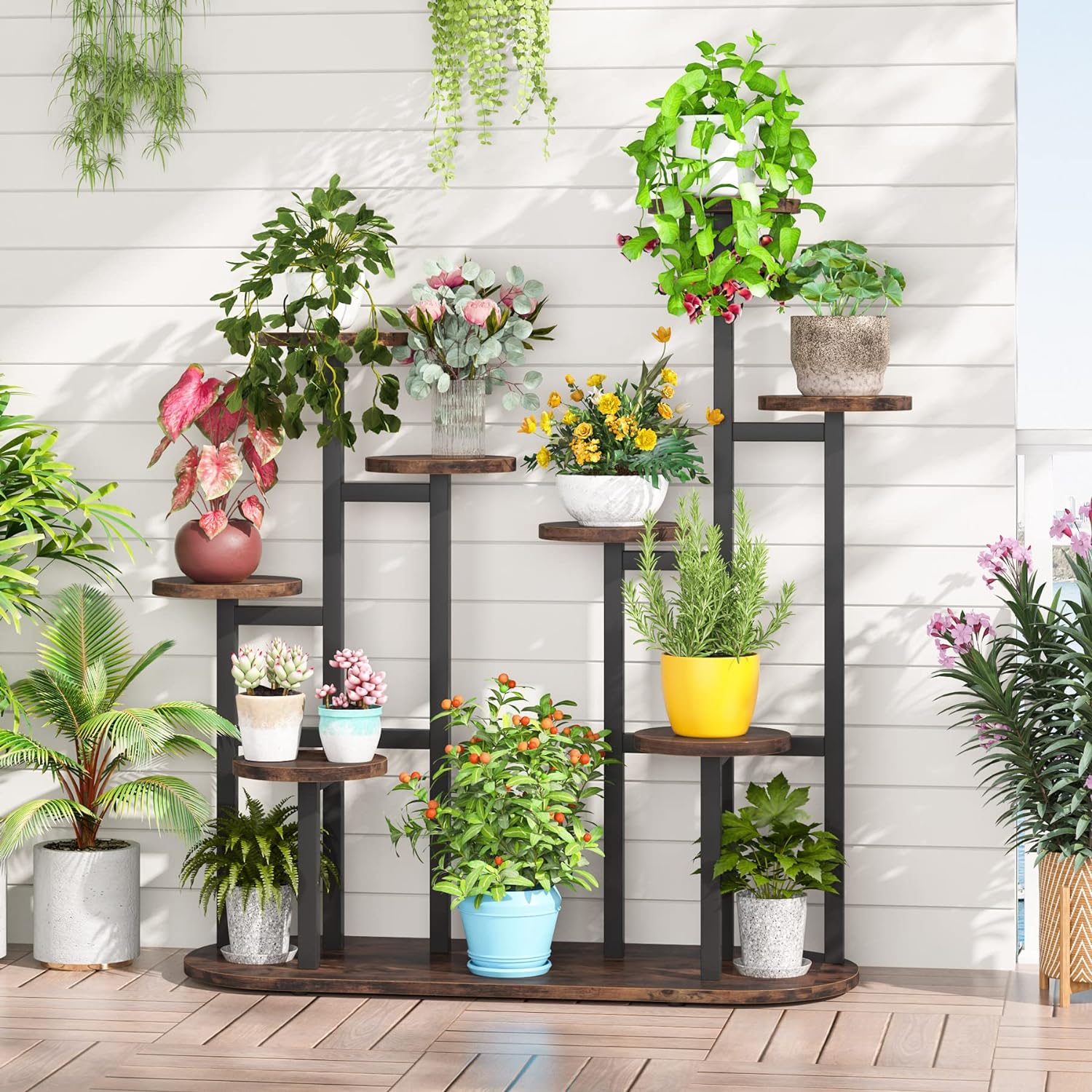 Tribesigns Soporte para plantas de interior, estante para plantas de varios niveles