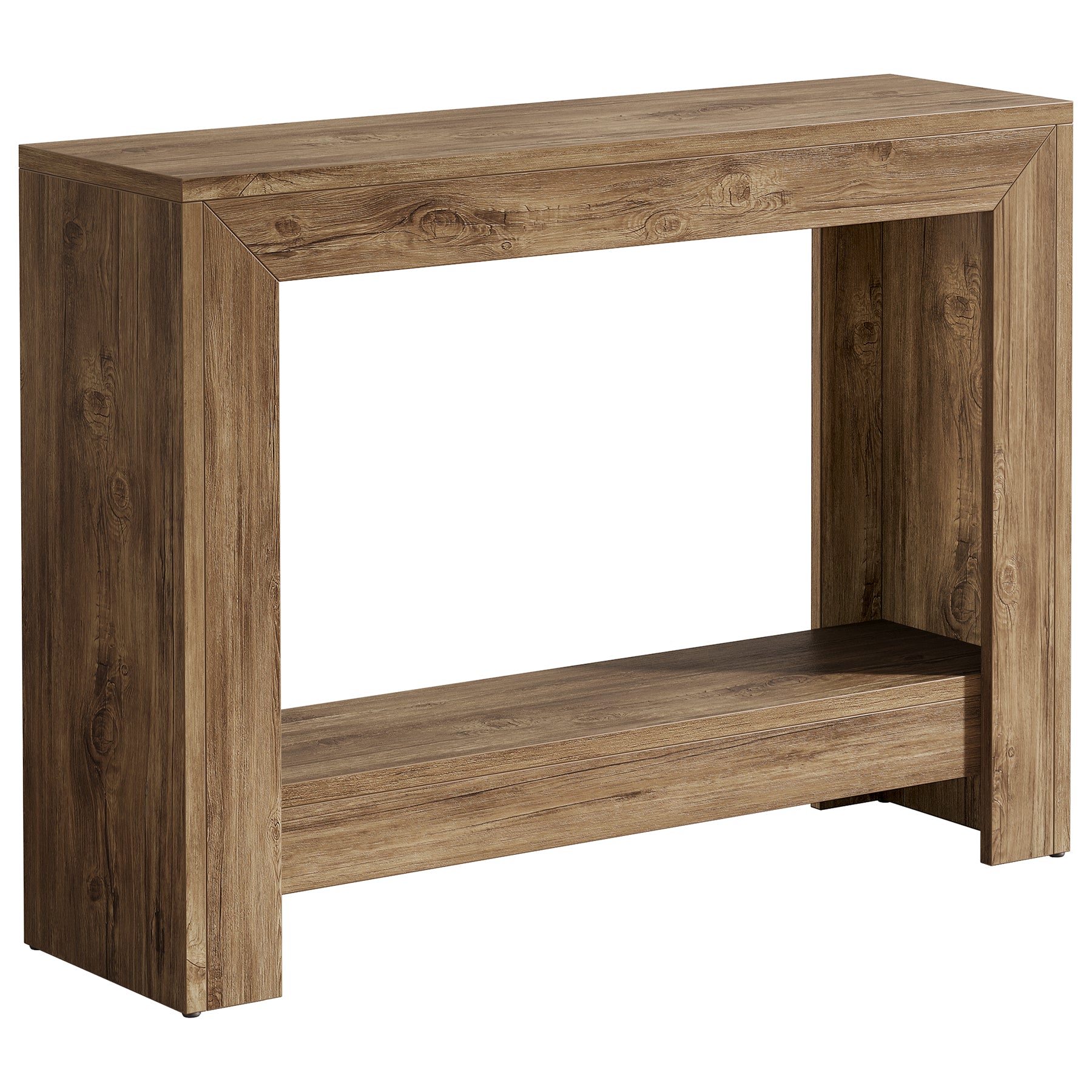 Tribesigns Consola rectangular de madera, Mesa de entrada geométrica sencilla para pasillo