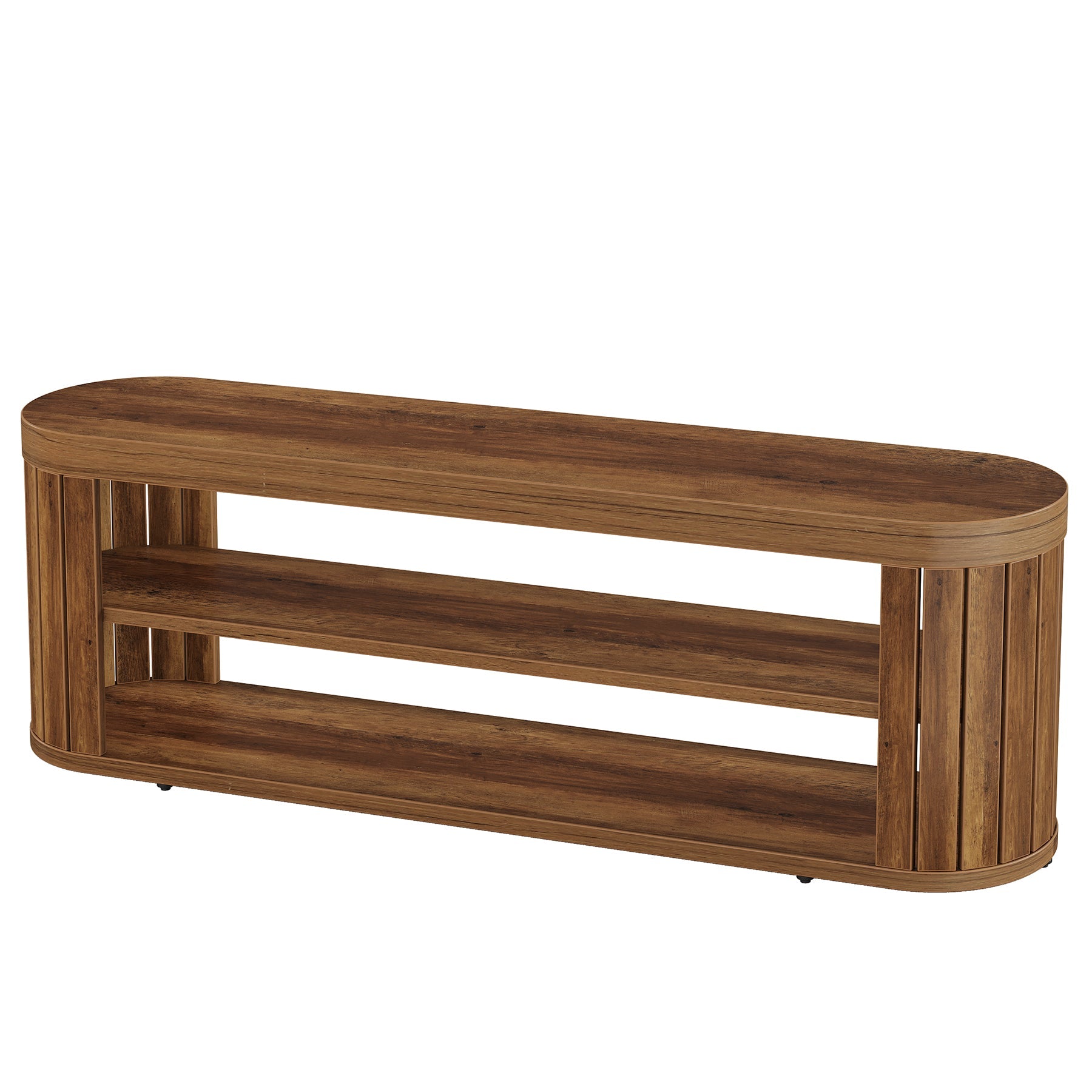 Tribesigns Mueble para TV (120 cm) para televisores de hasta 55 pulgadas, Mueble con 2 estantes abiertos