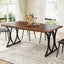 Tribesigns Mesa de comedor moderna para 6 personas, Mesa de salón rectangular