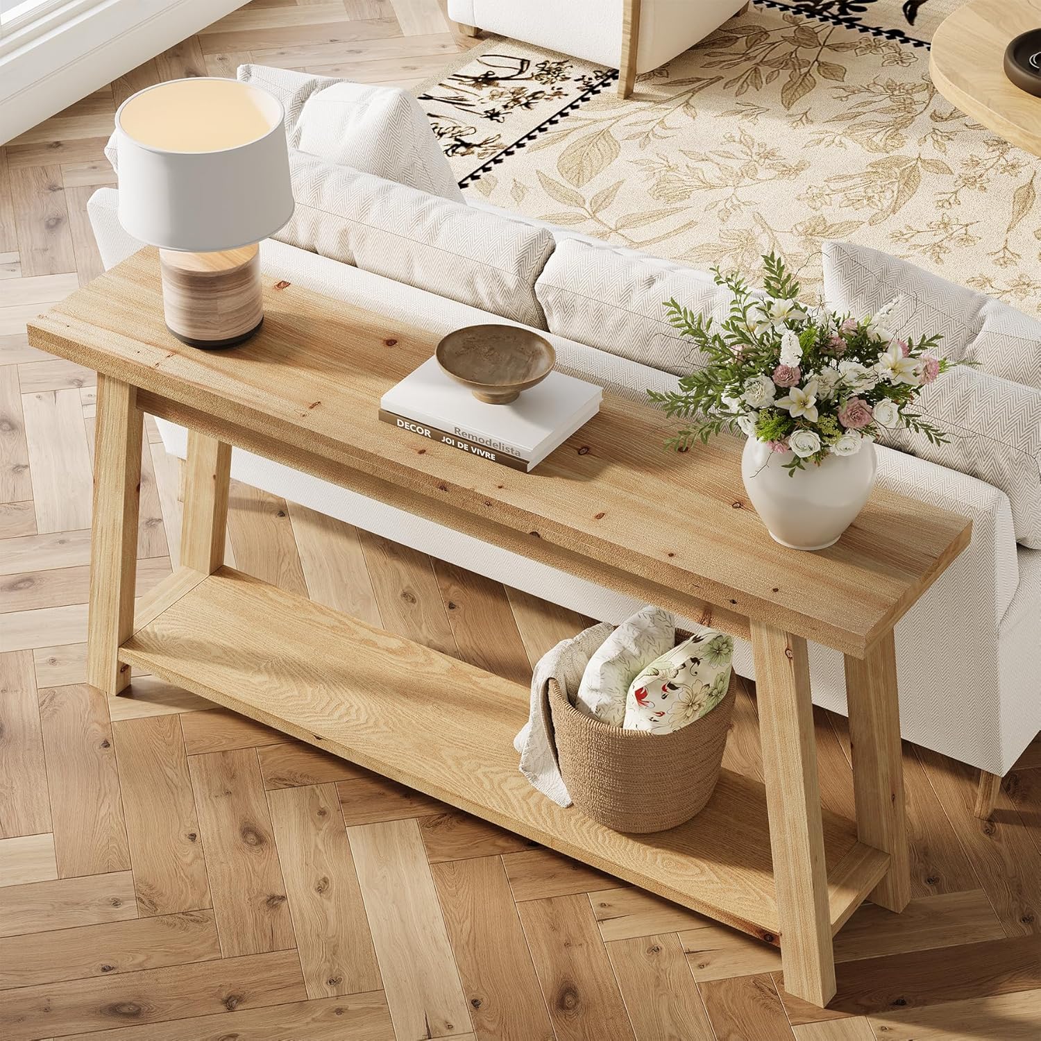 Mueble bajo para TV de madera maciza de 180 cm para televisores de 65 a 80 pulgadas
