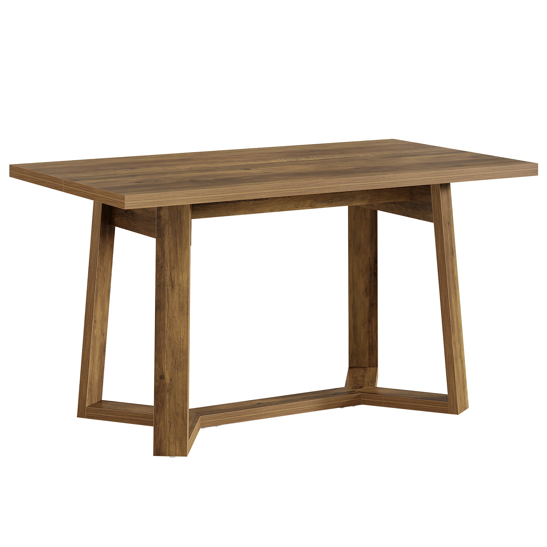 Tribesigns Mesa de comedor moderna de 120 cm para 4-6 personas MDF con aspecto de madera maciza