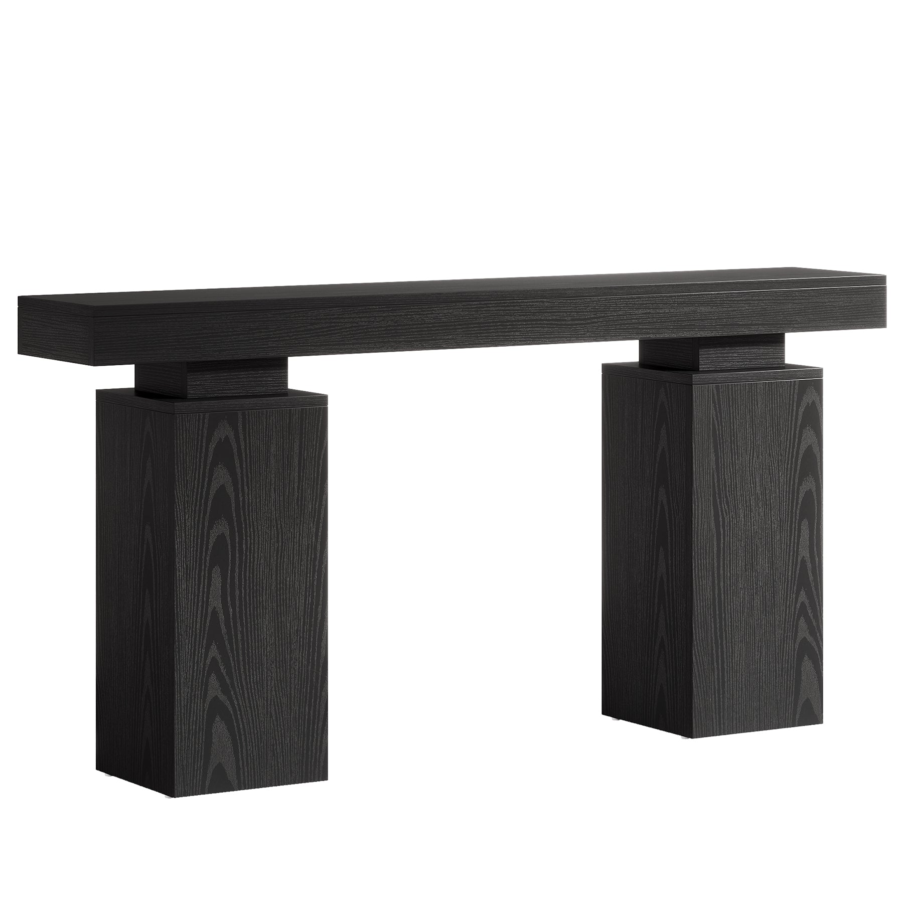 Tribesigns Consola de 160 cm, Mesa de entrada rústica con aspecto de madera para salón y recibidor