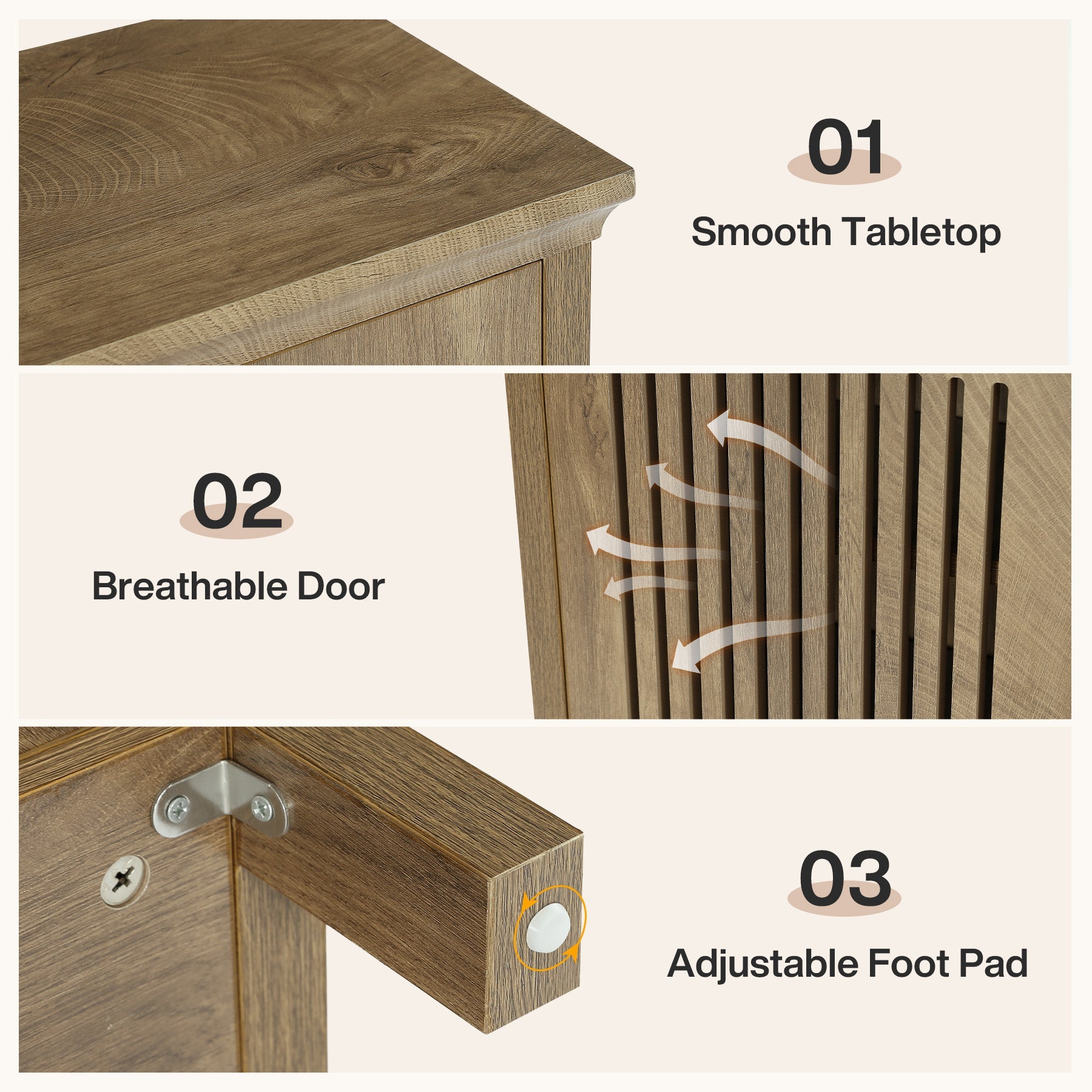 Tribesigns Zapatero de 120 cm con puertas y estantes ajustables, Zapatero de 5 niveles para recibidor y sala de estar