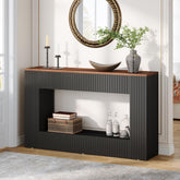 Tribesigns Mesa Consola Moderna, Muebles de Pasillo Mesa de Sofá Estrecha con Almacenamiento 3