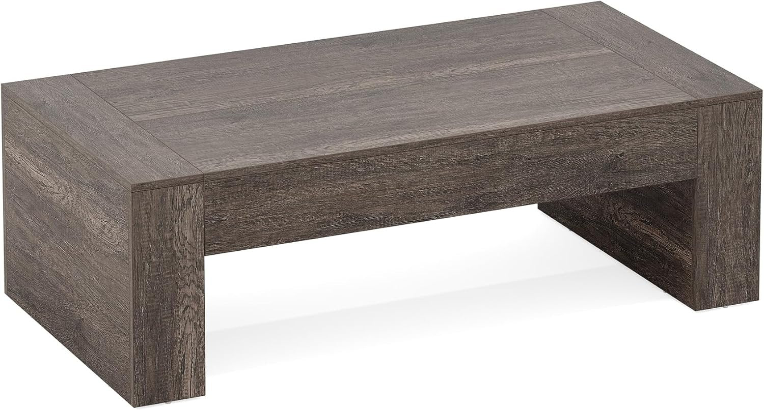 Tribesigns Mesa auxiliar rectangular para sala de estar, Mesa de té de cóctel central