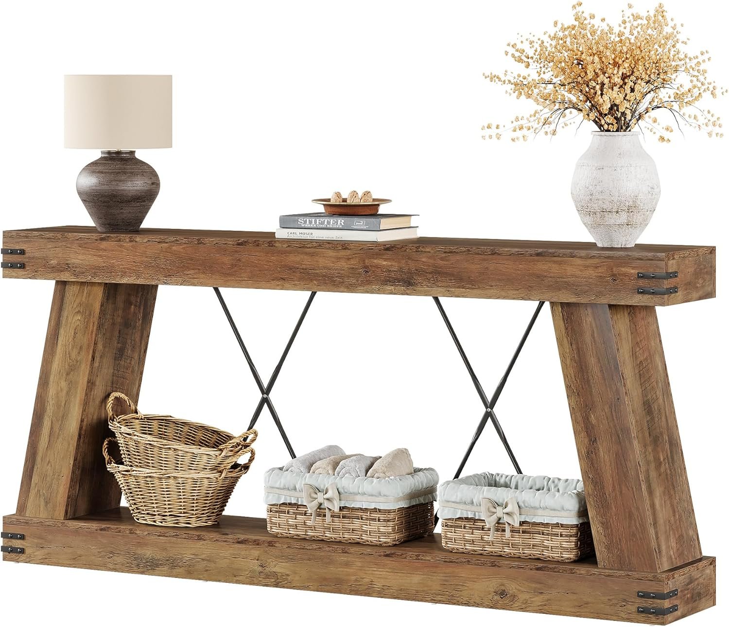 Tribesigns Mesa consola 180 x 30 x 85 cm, Mesa auxiliar Mesa de pasillo Mesa de sofá