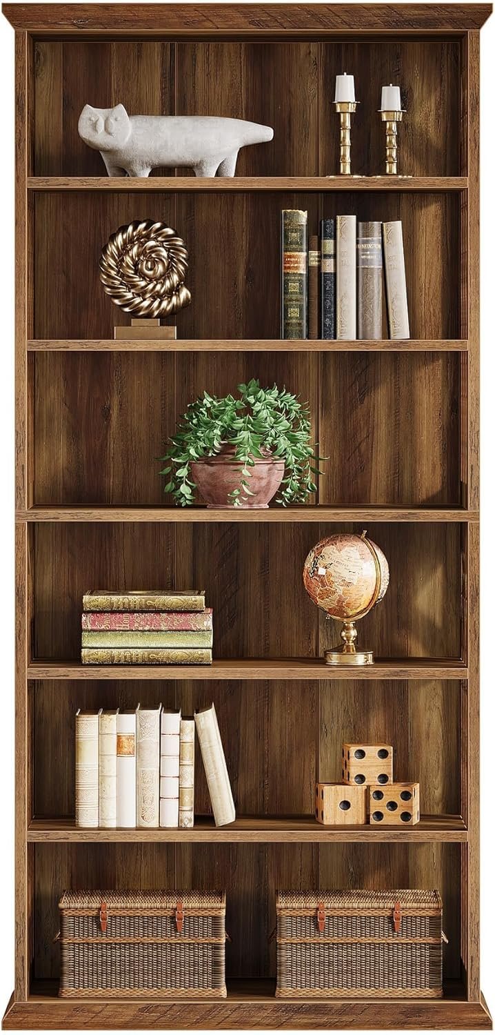 Tribesigns Estantería de 6 niveles, 190 cm de alto Gran estantería independiente