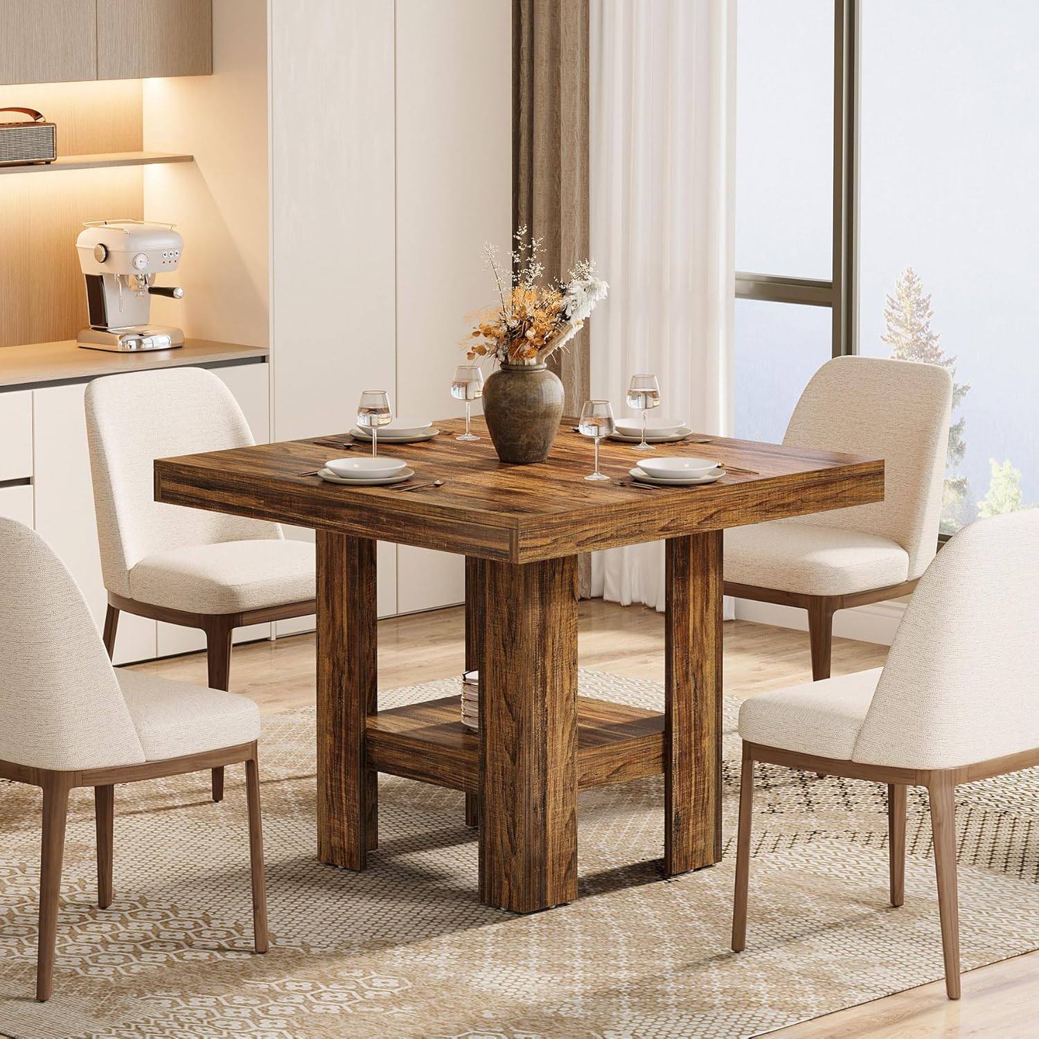 Tribesigns Mesa de Comedor, Mesa de Comedor para 2 Personas para Comedor